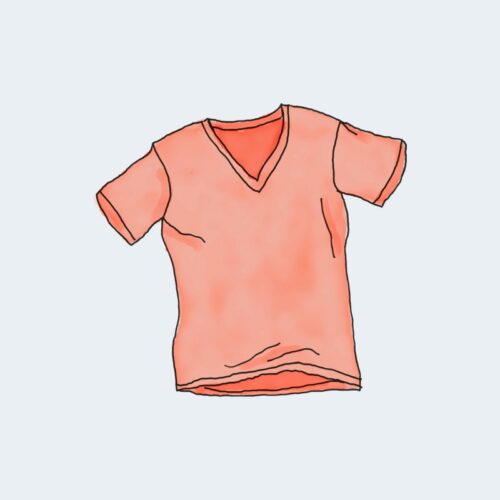 Camiseta cuello V (muestra)